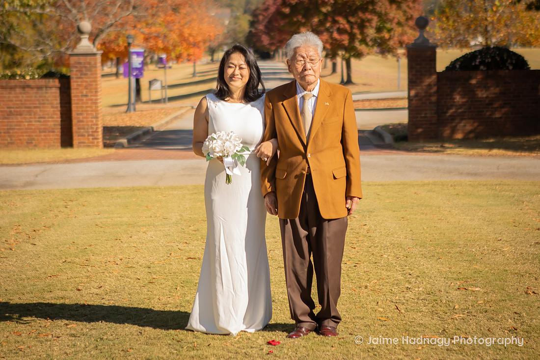 Beautiful Outdoor Wedding Photography at Furman University in Greenville SC