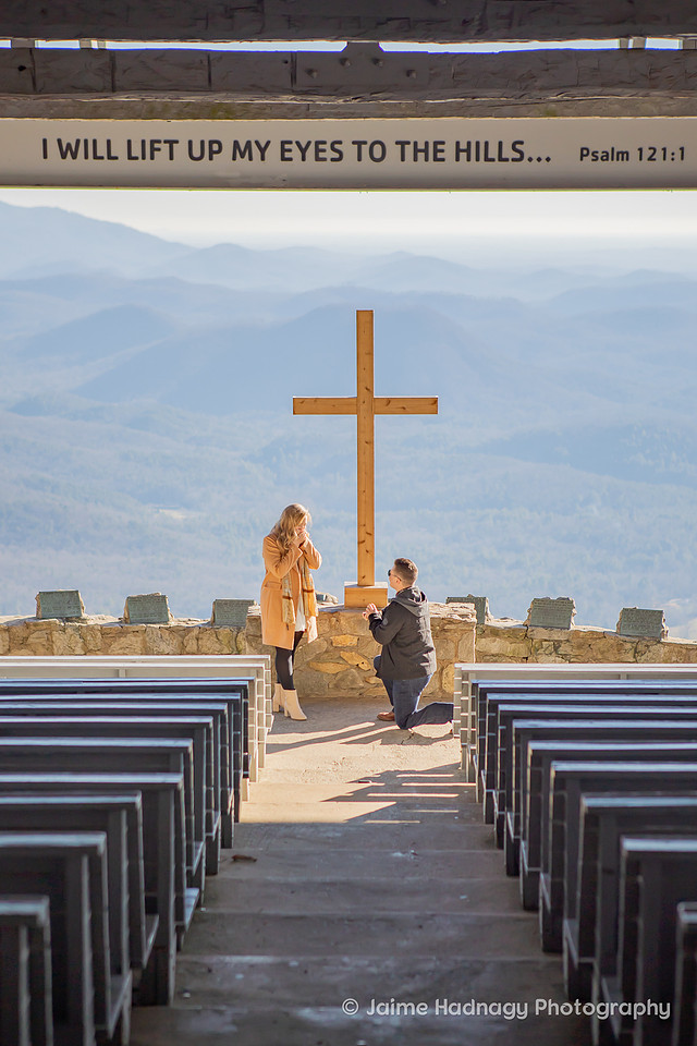 Surprise Proposal at Pretty Place | Asheville Photographer