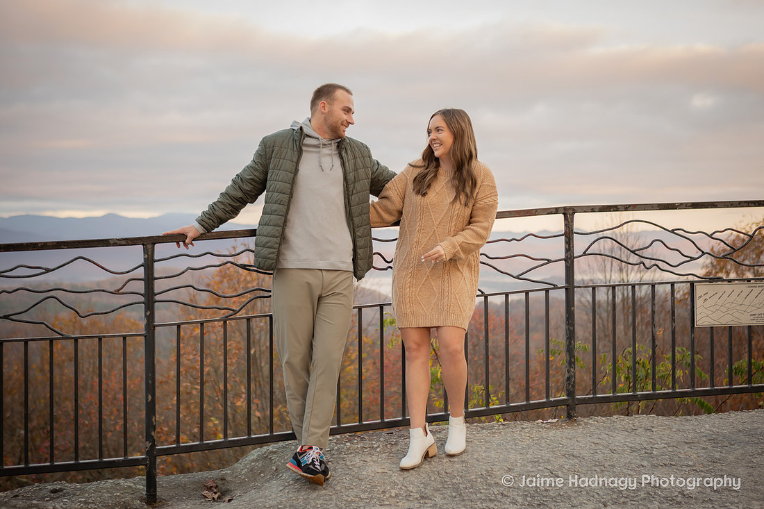 Engagement in the mountains | Asheville Proposal Photographer WNC