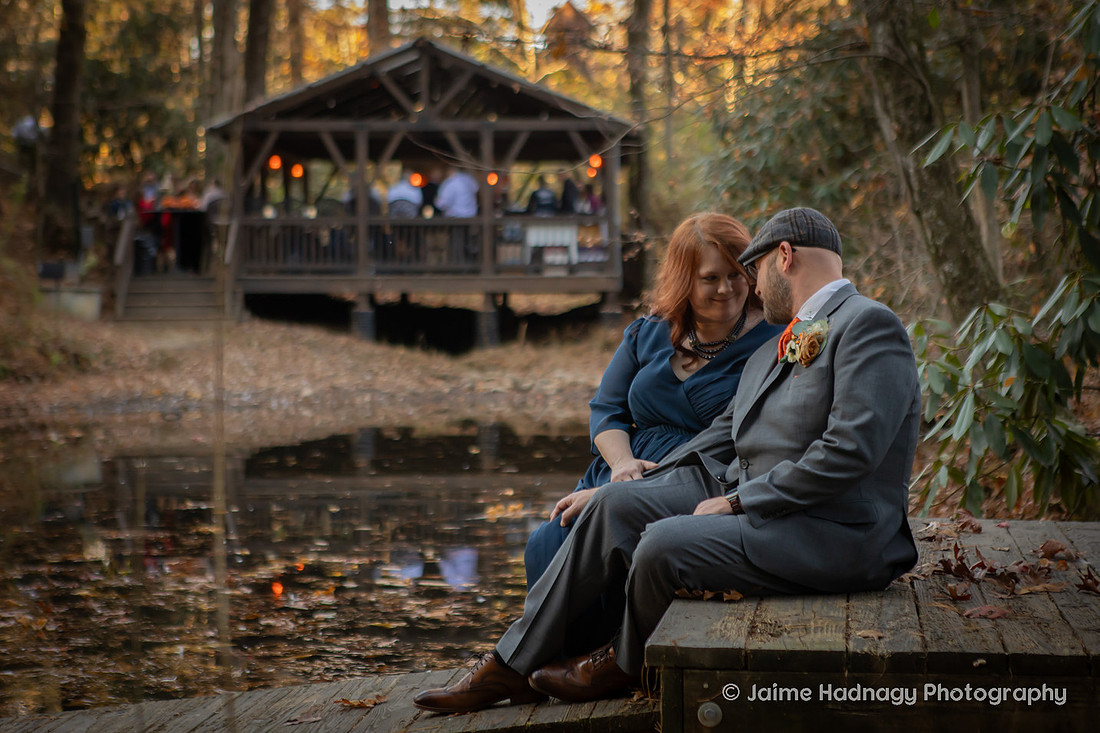 Outdoor Bride and Groom Portraits | Asheville Wedding Photographer