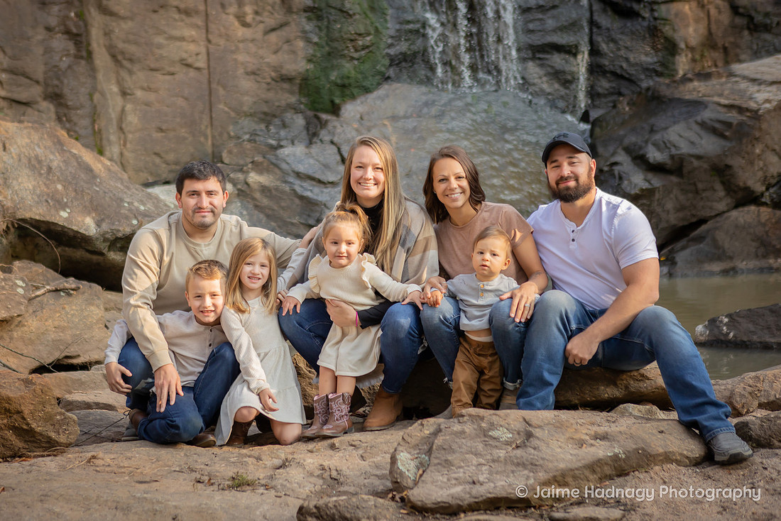 Fall Family Photos and First Birthday at Rock Quarry Garden in Greenville SC | Asheville Photographer