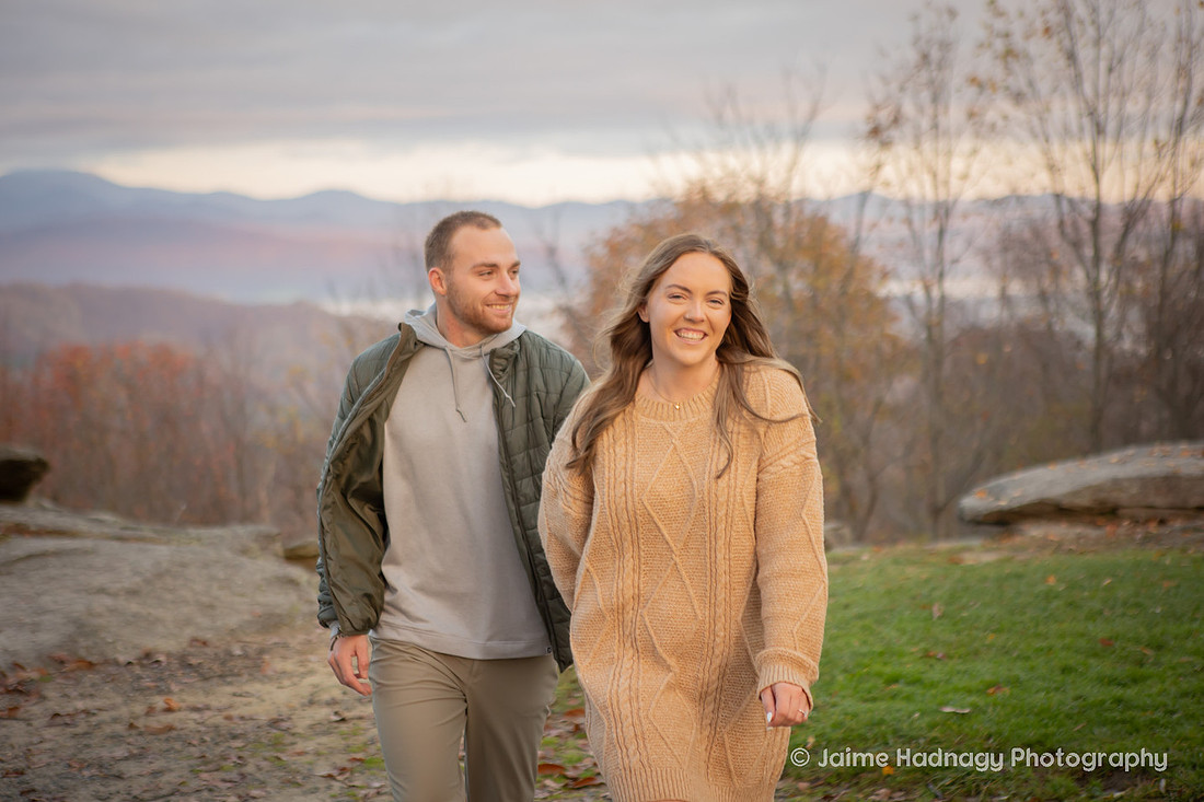 Engagement in the mountains | Asheville Proposal Photographer WNC