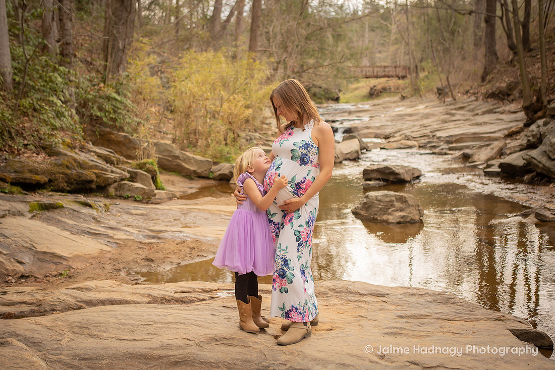 Playful Maternity Family Photoshoot | Asheville Baby Photographer