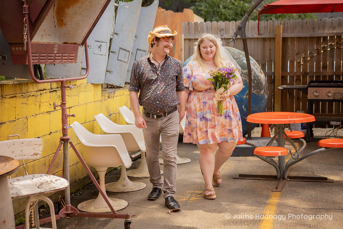 Getting Married at Fleetwoods Rock n Roll Chapel | Asheville Elopement Photographer