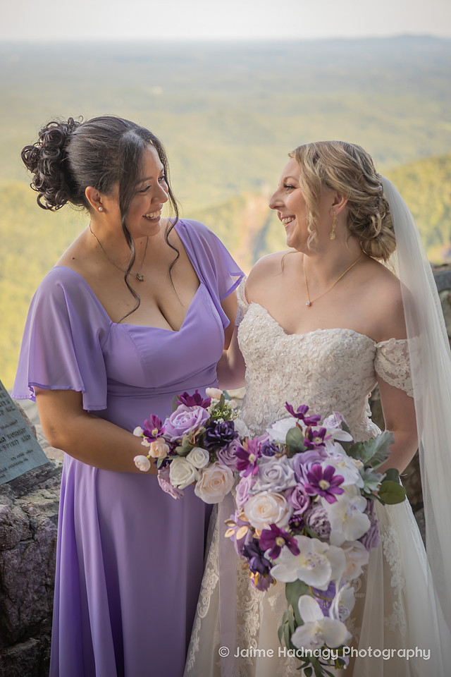 Wedding Party Portraits in the mountains at Pretty Place