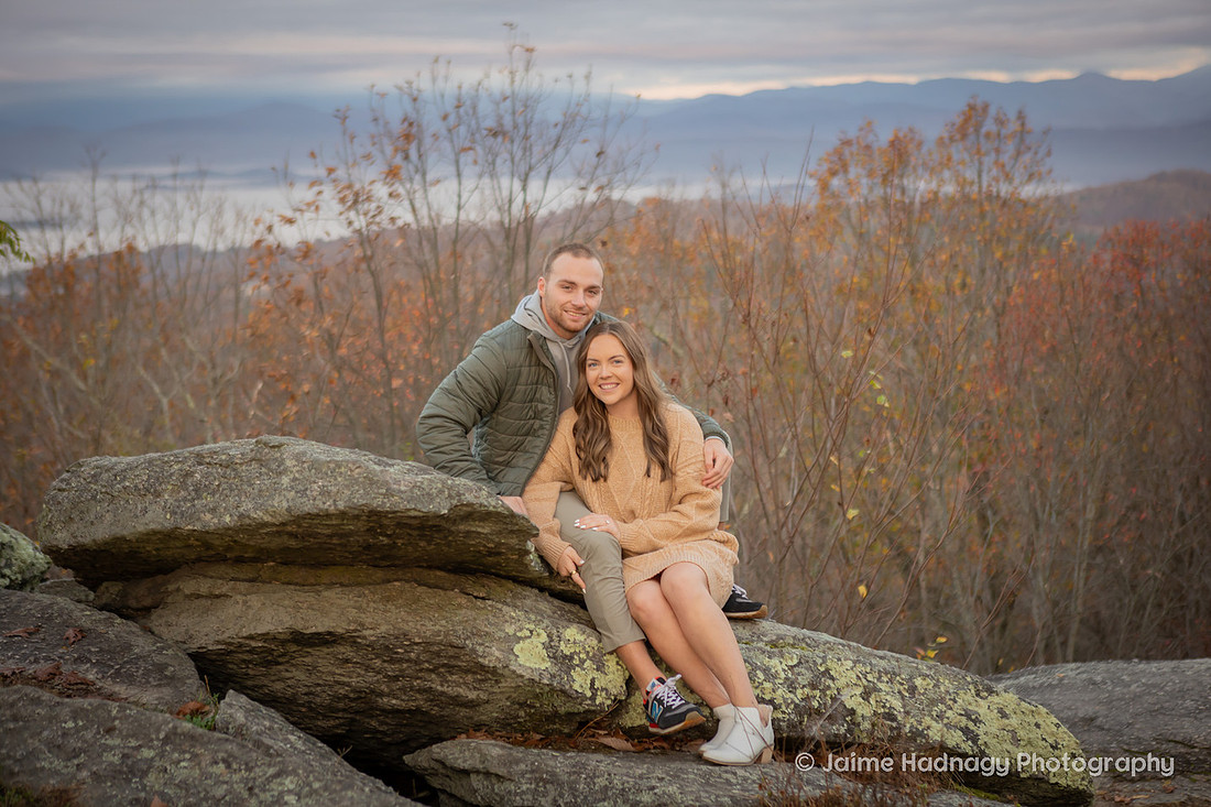 Engagement in the mountains | Asheville Proposal Photographer WNC