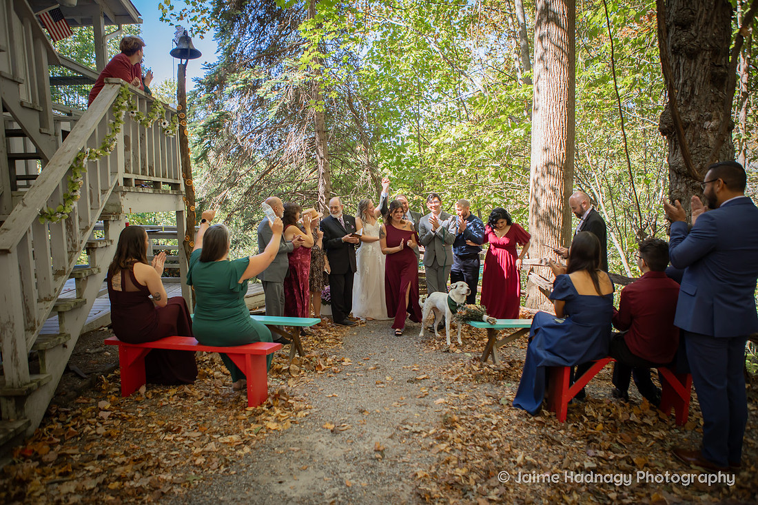 Small Family Wedding at Cabin in the mountains | Asheville Photographer