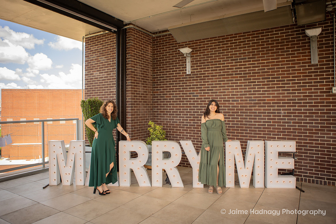 Rooftop Engagement Session in Greenville SC | Proposal Photographer