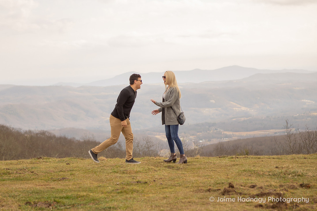 Mountain Surprise Proposal | Asheville Photographer