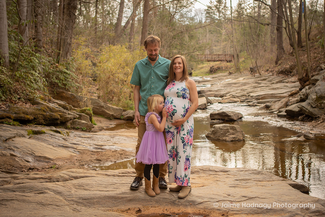 Playful Maternity Family Photoshoot | Asheville Baby Photographer