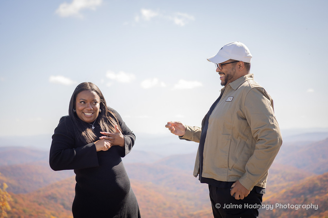 Best Proposal Reaction | Asheville Engagement Photographer