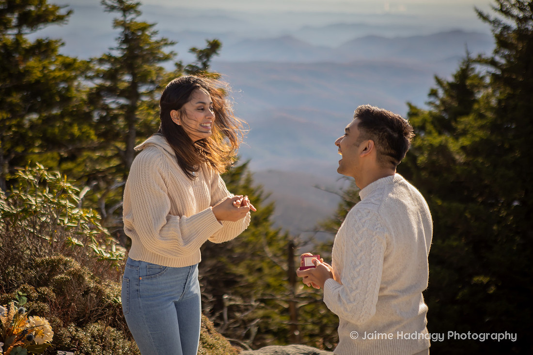 Surprise Proposal in the mountains in WNC
