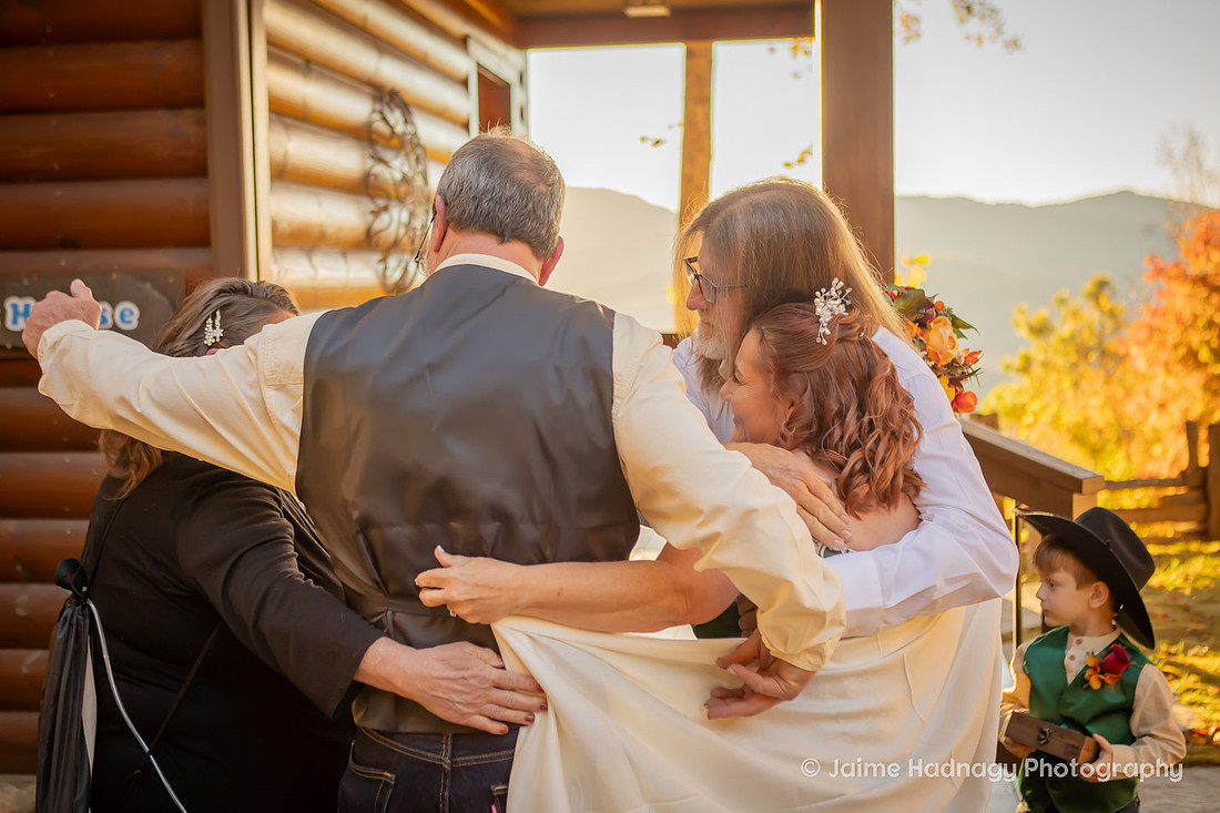 Outdoor Wedding in Nature in the Mountains
