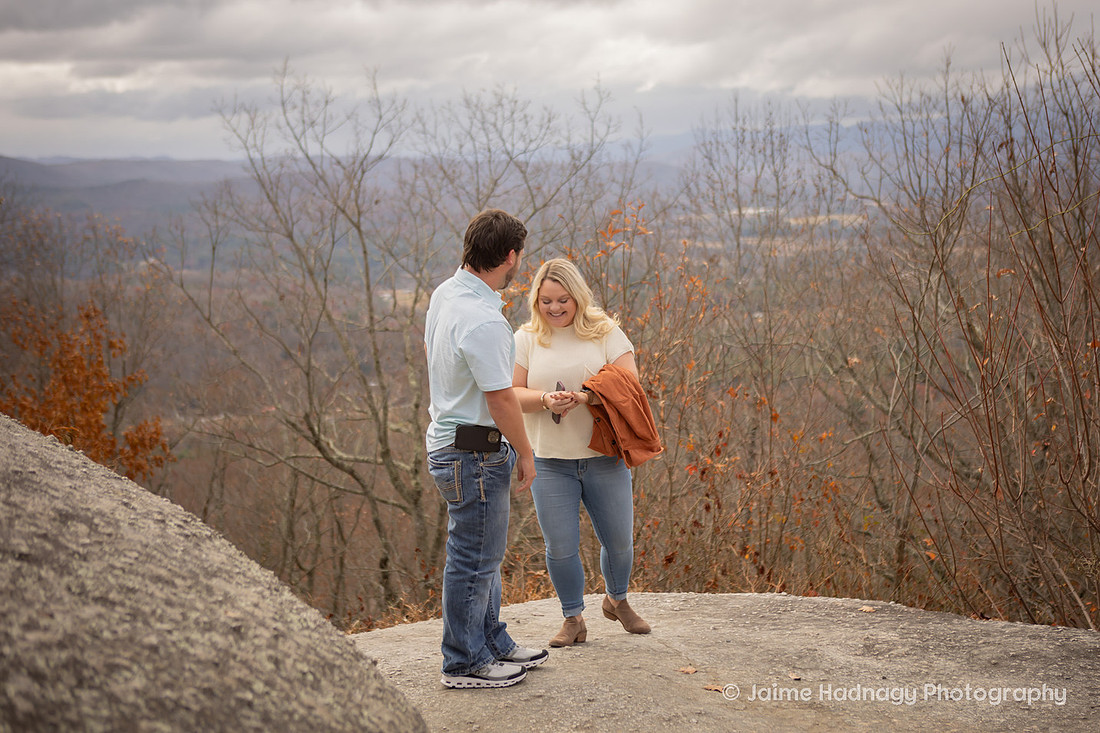 Mountain Surprise Proposal | WNC Engagement Photographer