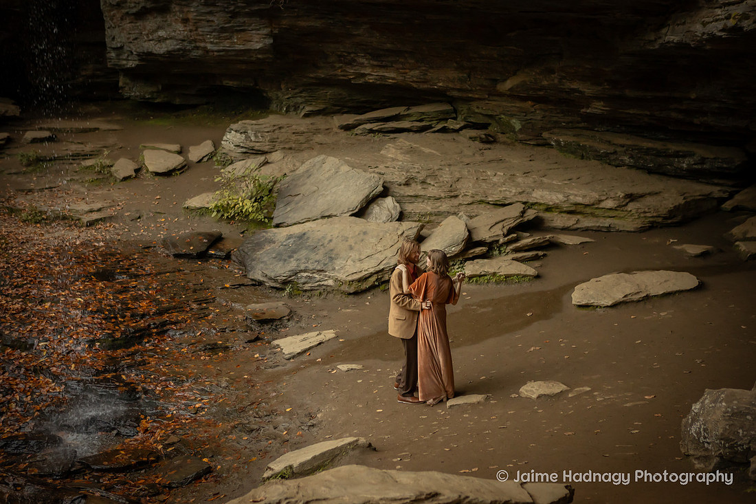 Engagement Photos in the Forest in Western NC | Photography