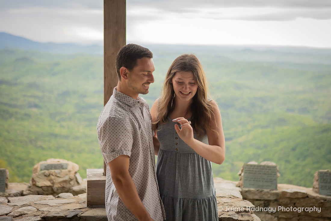 Getting Engaged at Pretty Place | Asheville Proposal Photographer