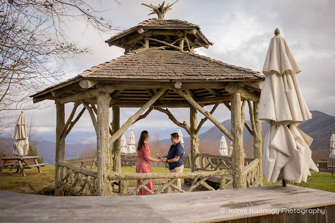 Surprise Proposal in the Mountains | WNC Engagement photographer