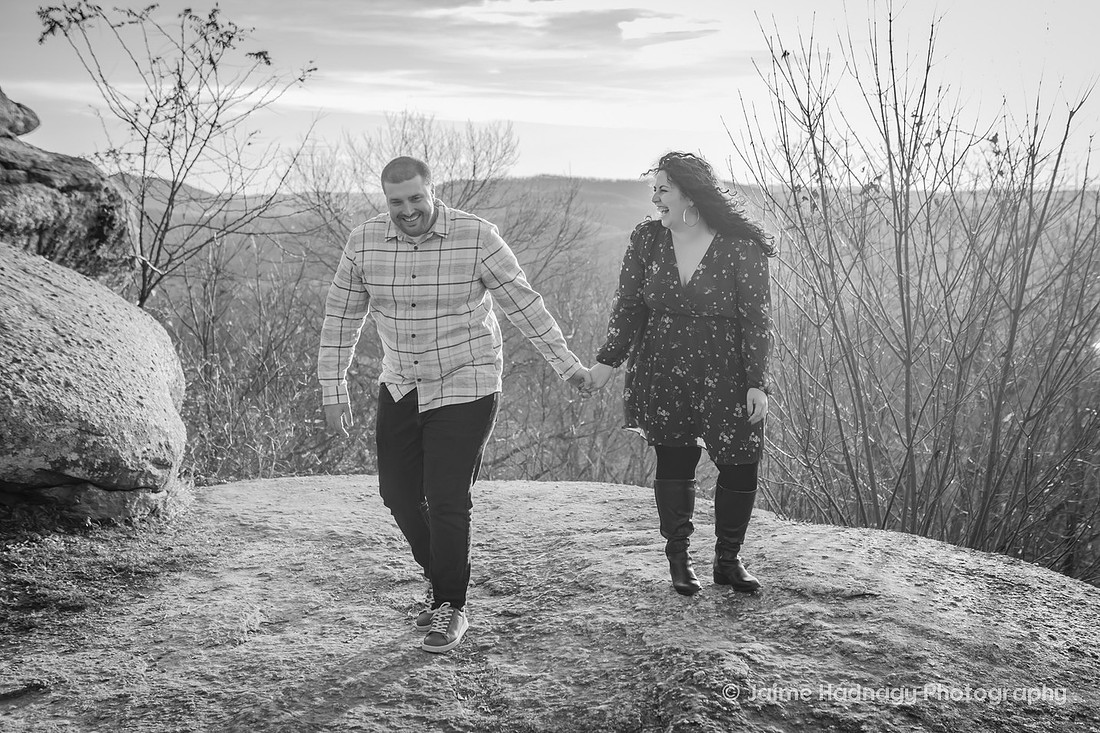 Couple having fun together