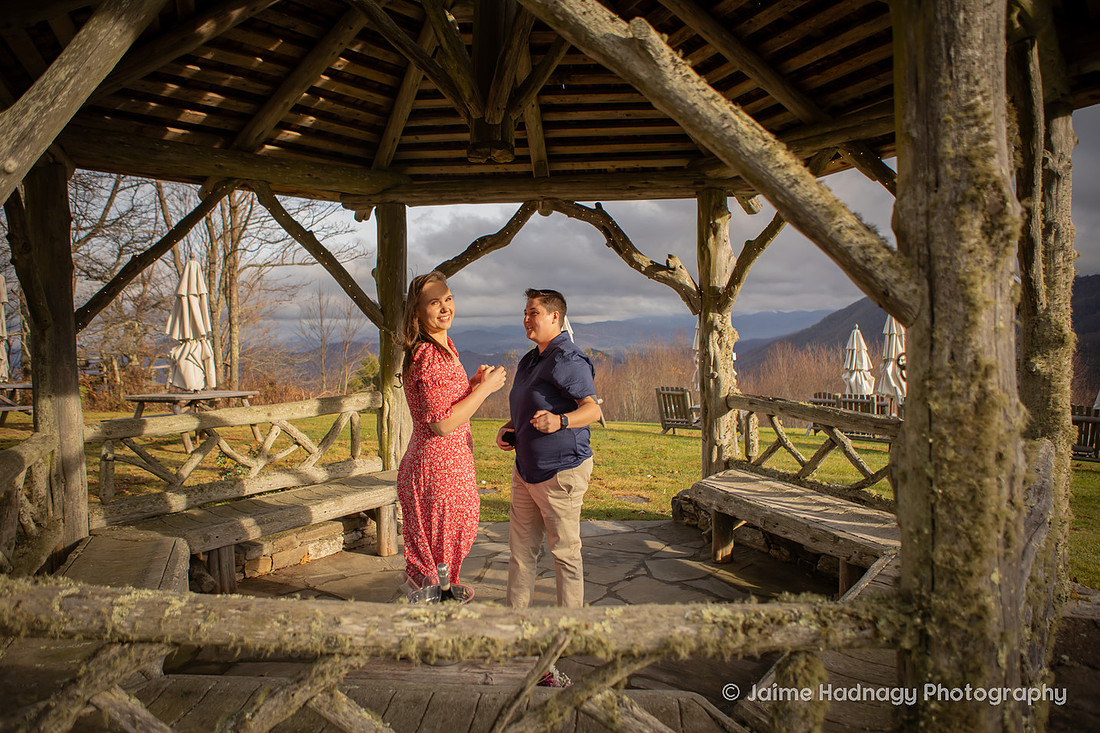 Getting Engaged at The Swag in Waynesville NC | Asheville Proposal Photographer
