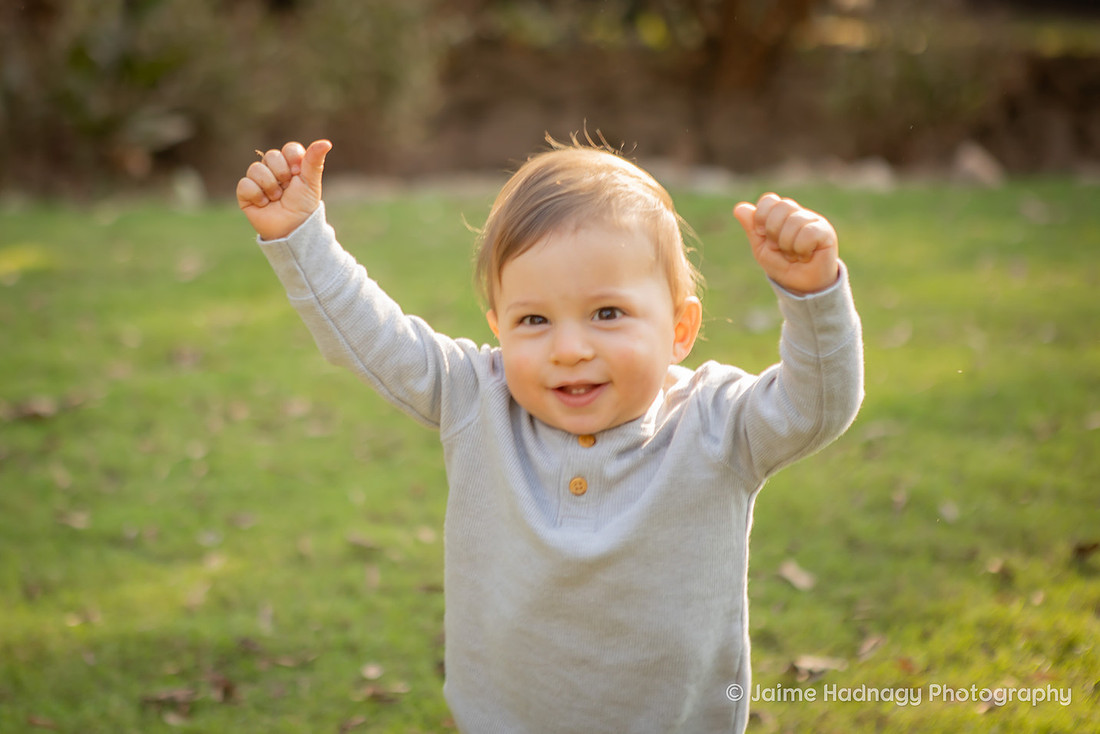 Fall Family Photos and First Birthday at Rock Quarry Garden in Greenville SC | Asheville Photographer