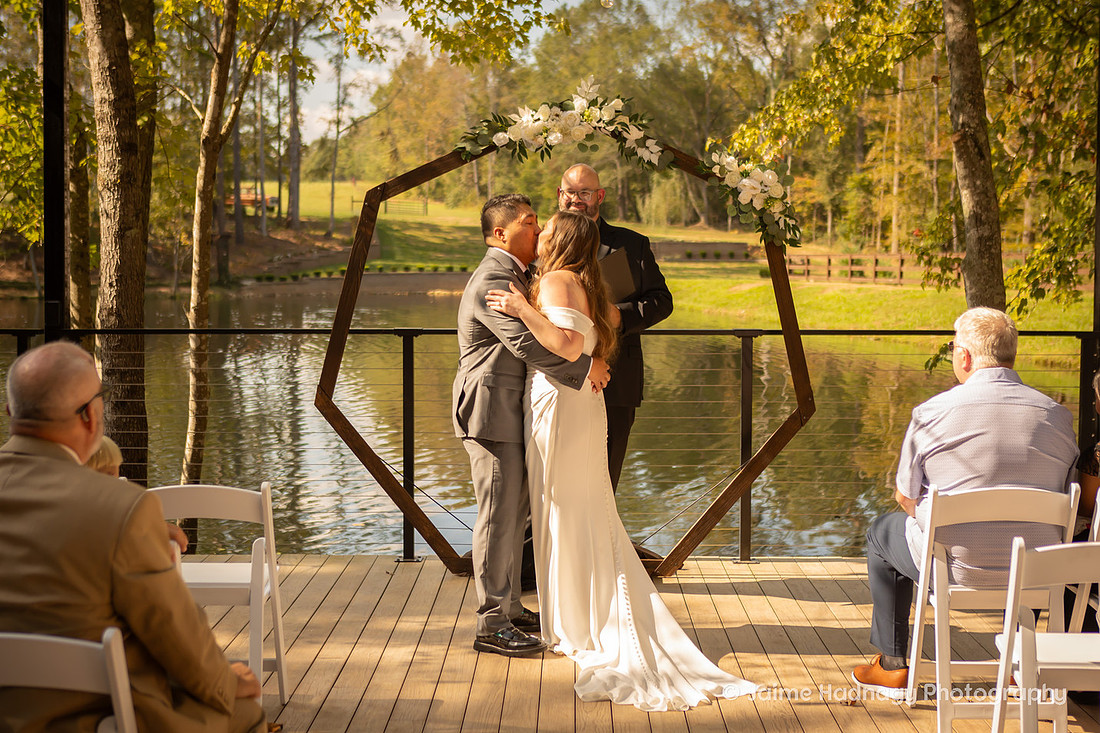 Micro Wedding by a Pond | Asheville Elopement Photographer | Greenville SC | Piney Grove Ranch