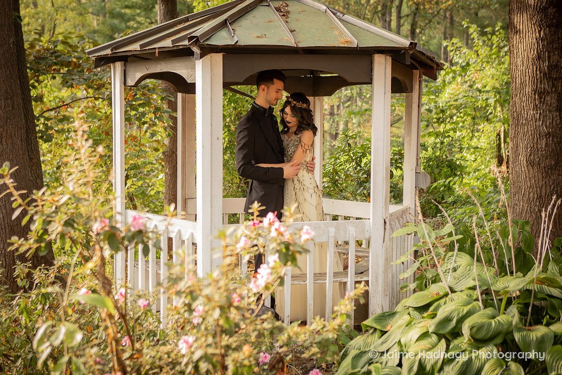 Bride and Groom Portraits by a lake | Asheville Photographer