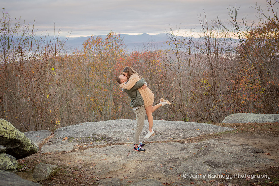 Engagement in the mountains | Asheville Proposal Photographer WNC