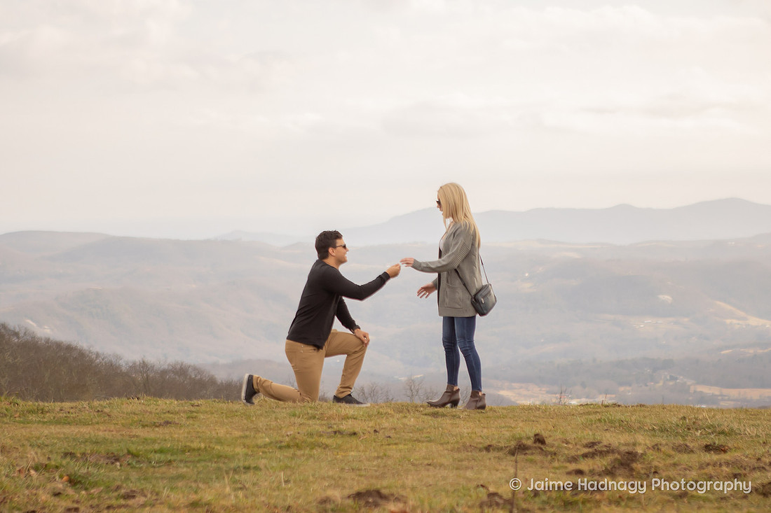 Surprise Proposal Photographer Asheville