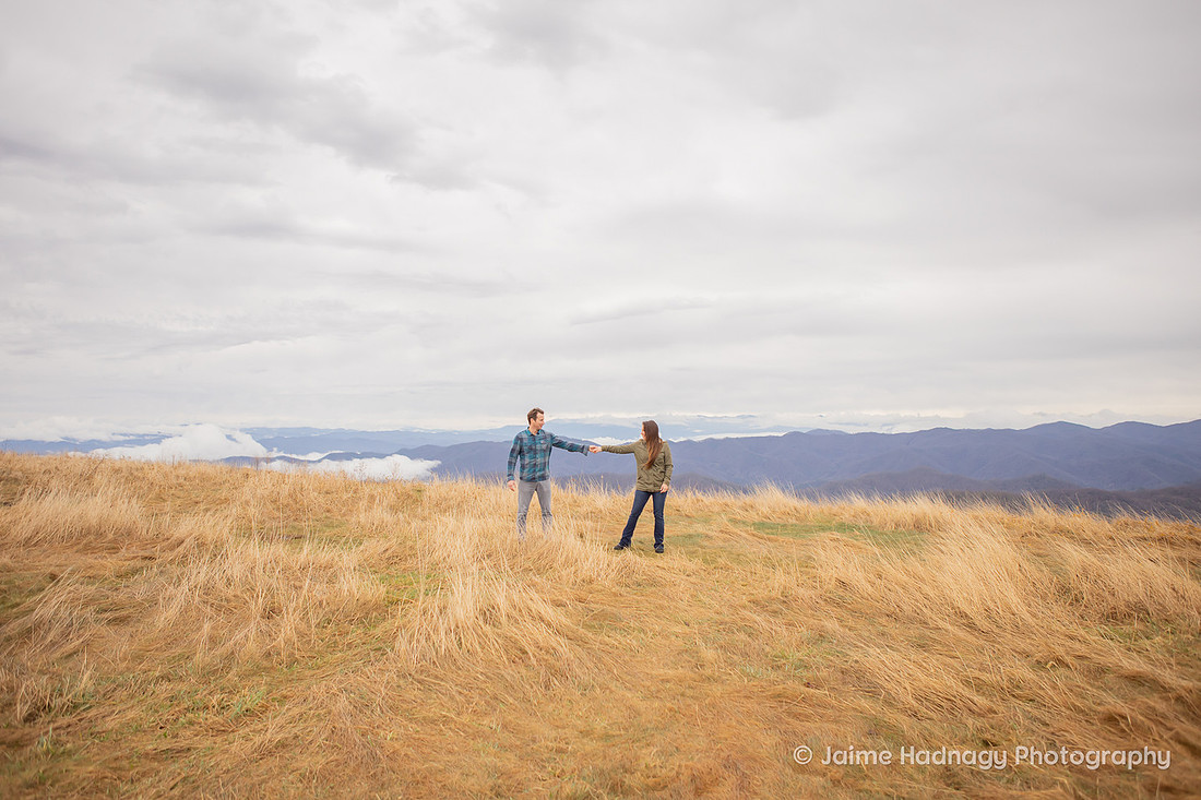 Asheville Photographer Mountain Engagement Photoshoot