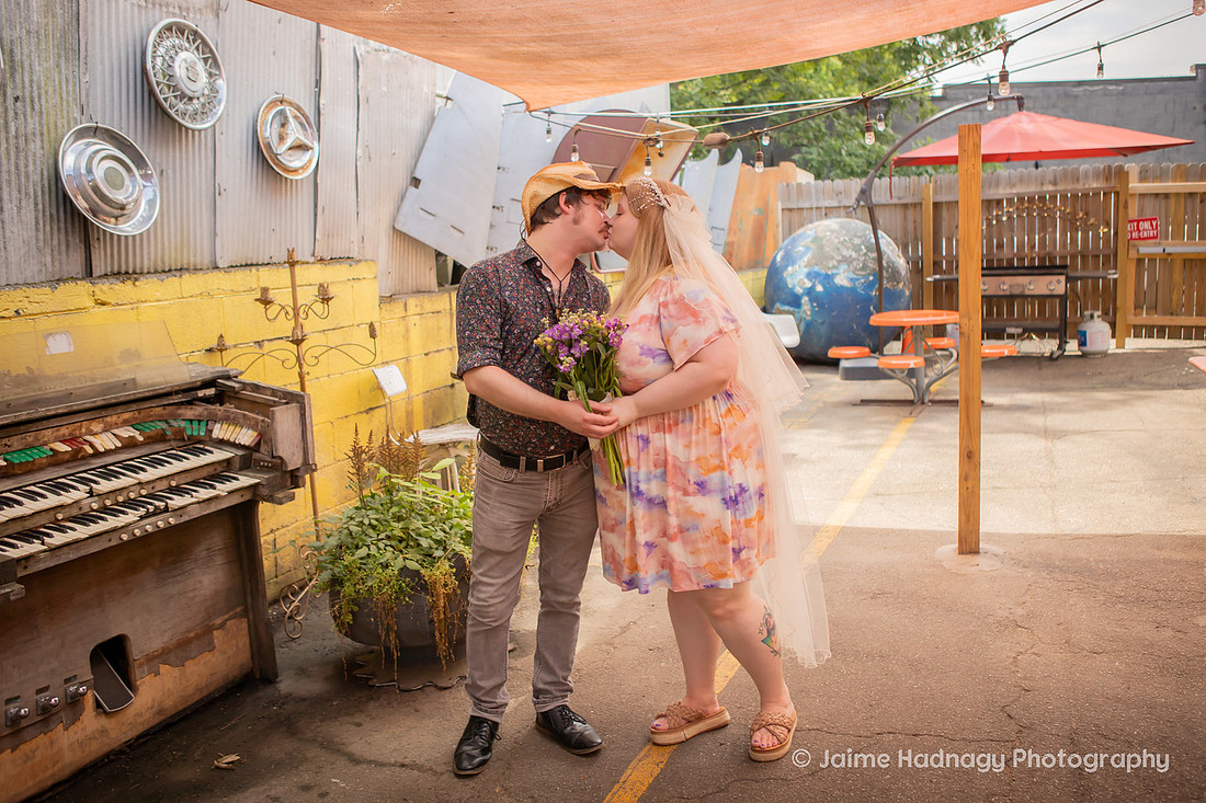 Getting Married at Fleetwoods Rock n Roll Chapel | Asheville Elopement Photographer