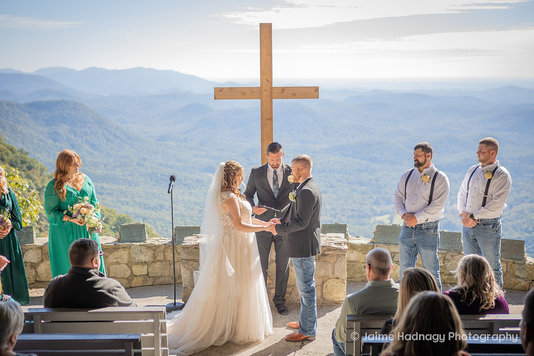 First Look Wedding Photos with Dad | Asheville Wedding Photographer