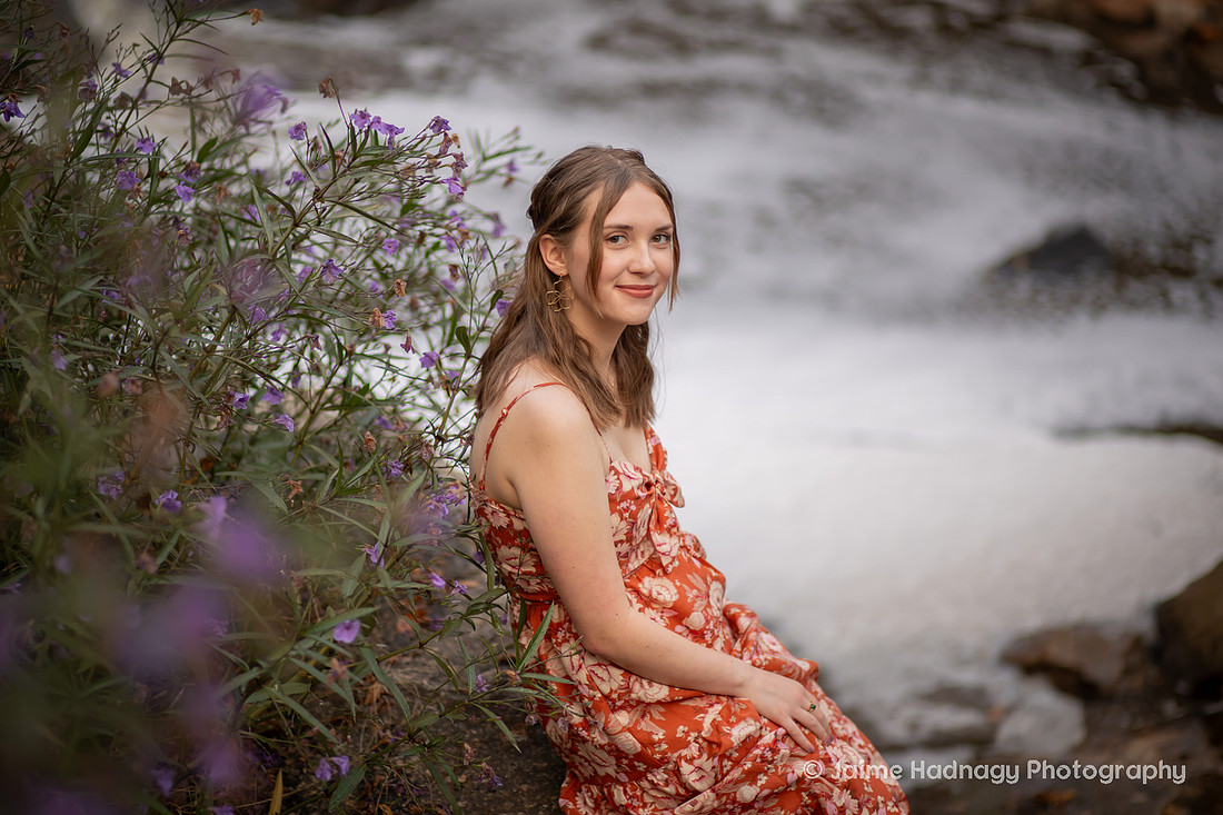 Senior Pictures at Rock Quarry Garden | Asheville Photographer