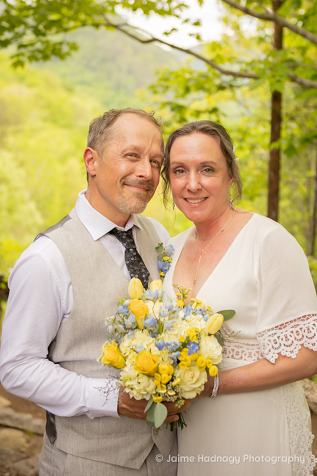 Micro Wedding at a Cabin in Hot Springs NC | Asheville Elopement Photographer