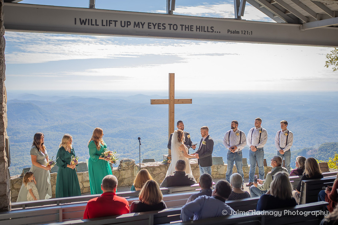 Mountain Wedding at Pretty Place Fred W. Simms Chapel | Asheville Photographer