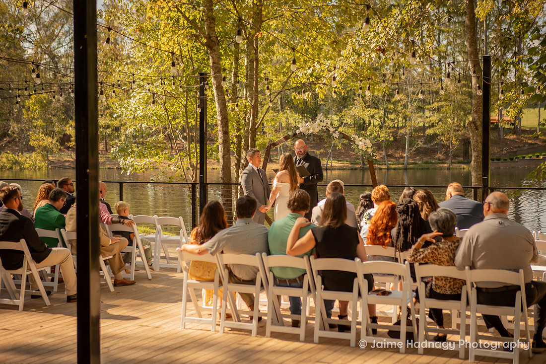 Micro Wedding by a Pond | Asheville Elopement Photographer | Greenville SC | Piney Grove Ranch