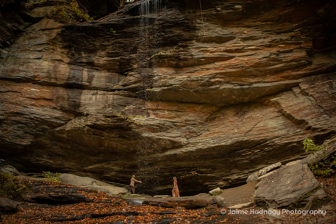 Engagement Photos in the Forest in Western NC | Photography