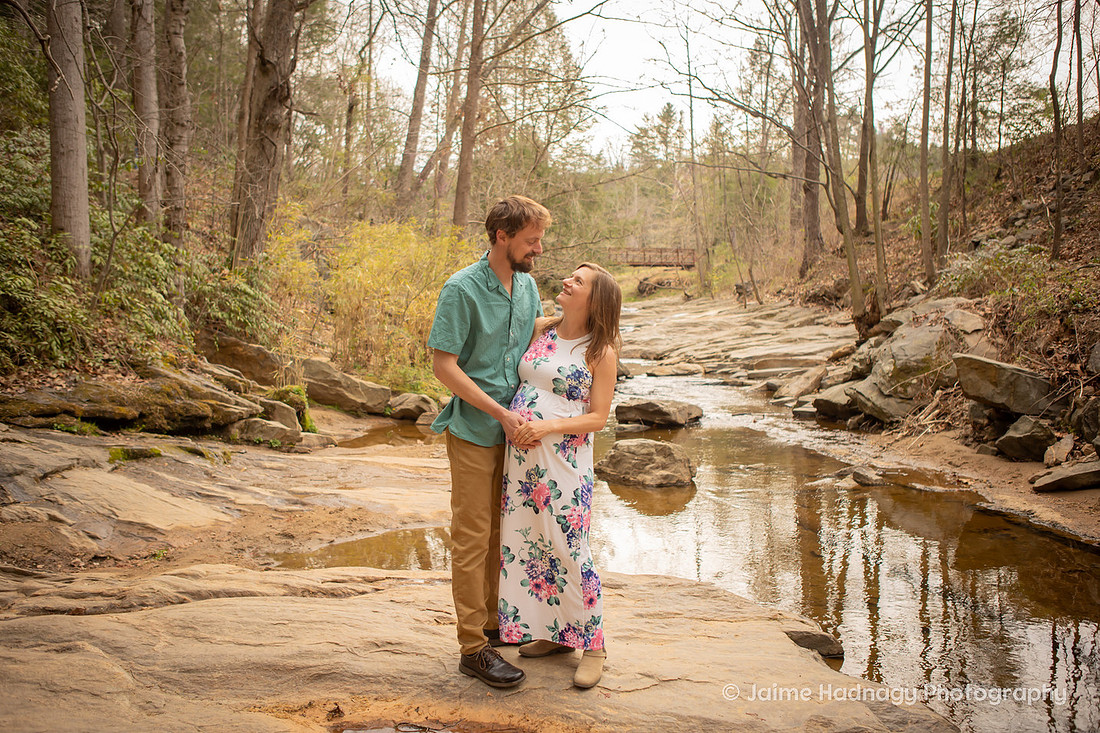 Outdoor Prenatal Family Photos | Asheville Photographer