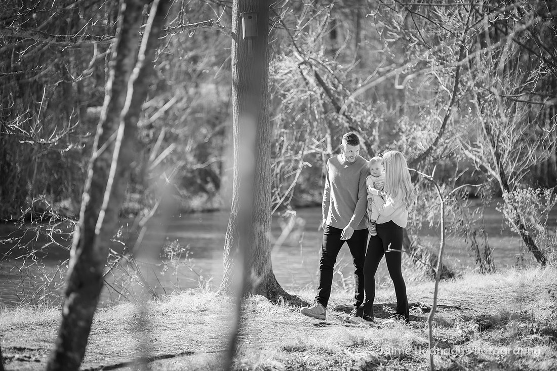 Family Photography in Asheville with One Year Old at Beaver Lake and the Bird Sanctuary