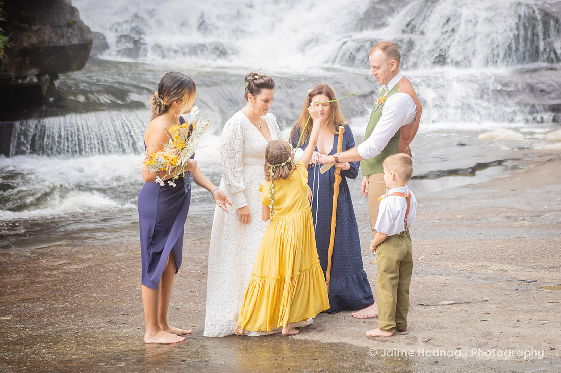 Waterfall Elopement | Asheville Nature Wedding Photographer