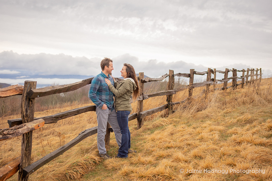 Asheville Photographer Mountain Engagement Photoshoot