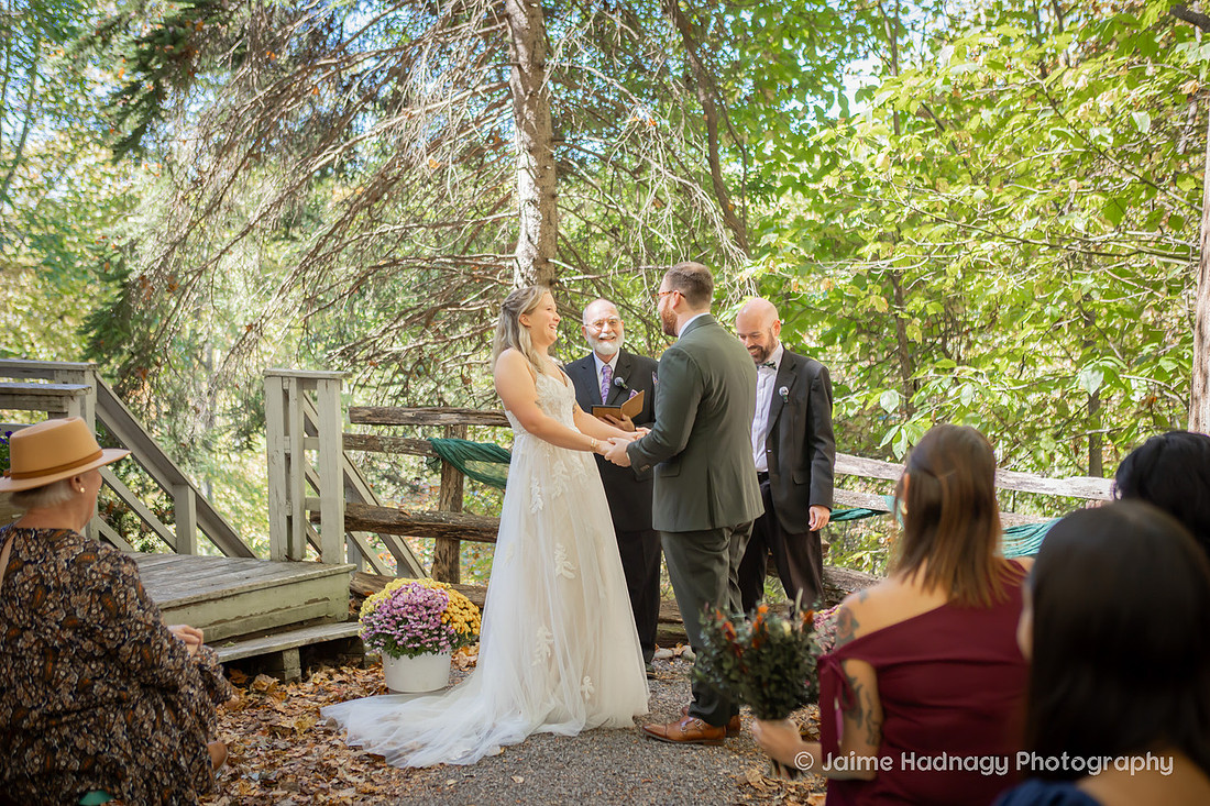 Small Family Wedding at Cabin in the mountains | Asheville Photographer