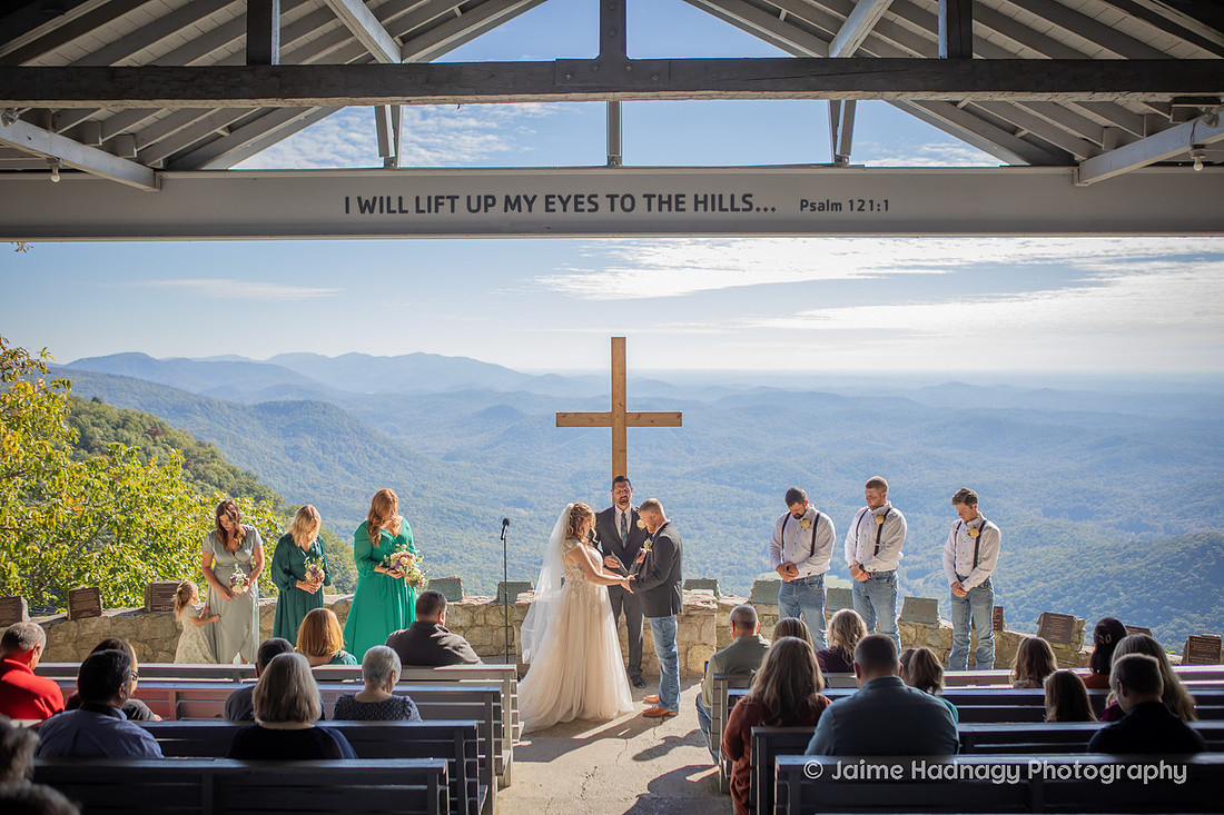 Mountain Wedding at Pretty Place Fred W. Simms Chapel | Asheville Photographer