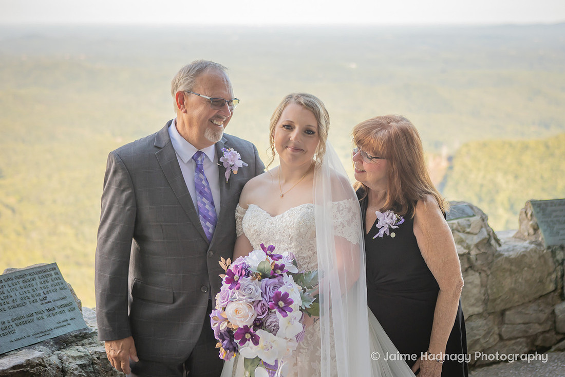 Wedding Party Portraits in the mountains at Pretty Place