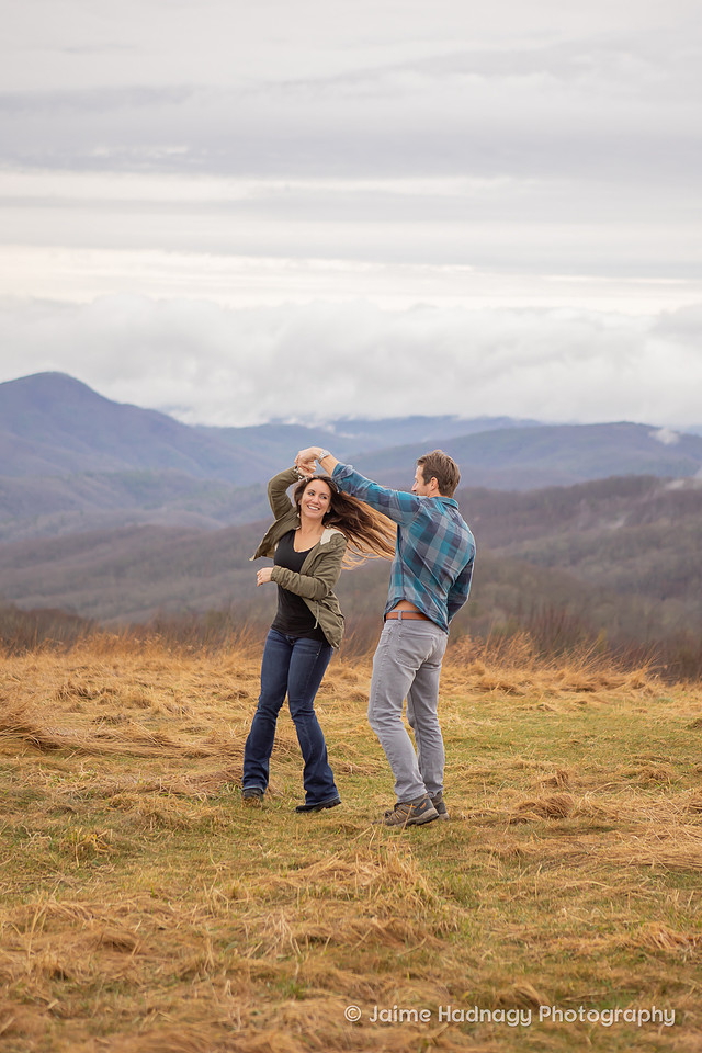 Engagement Photos in the mountains | Asheville Photographer