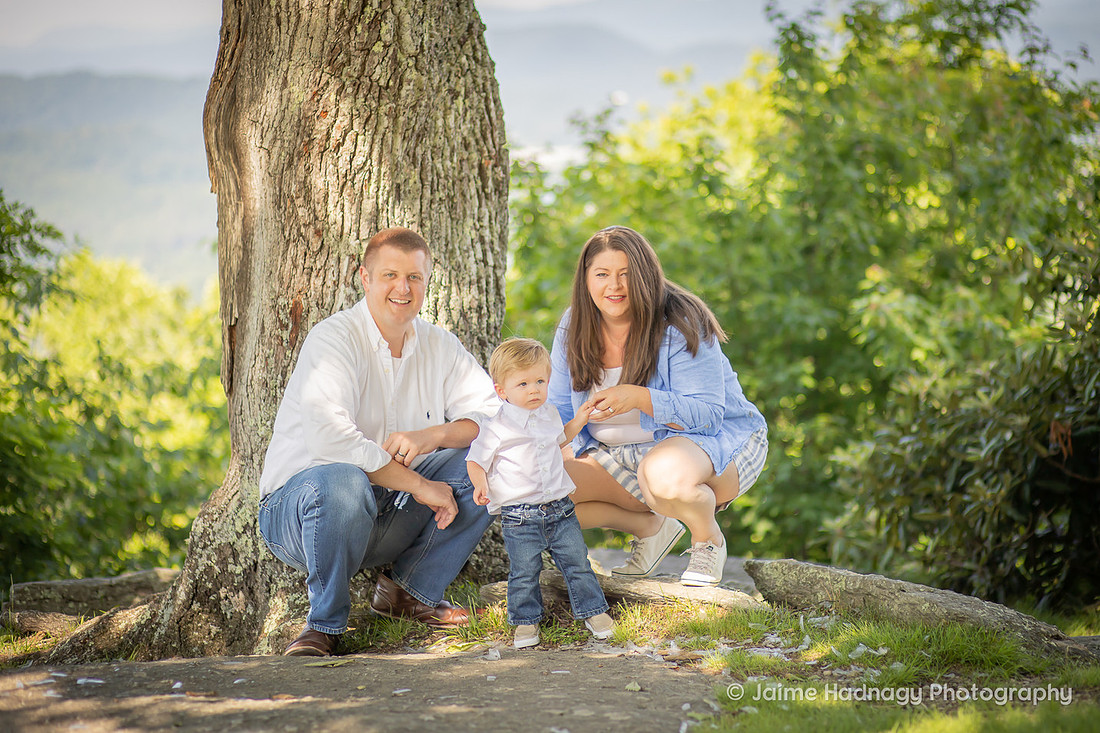 Portrait Photo Session for Adorable Toddler in the Mountains | Asheville Family Photographer