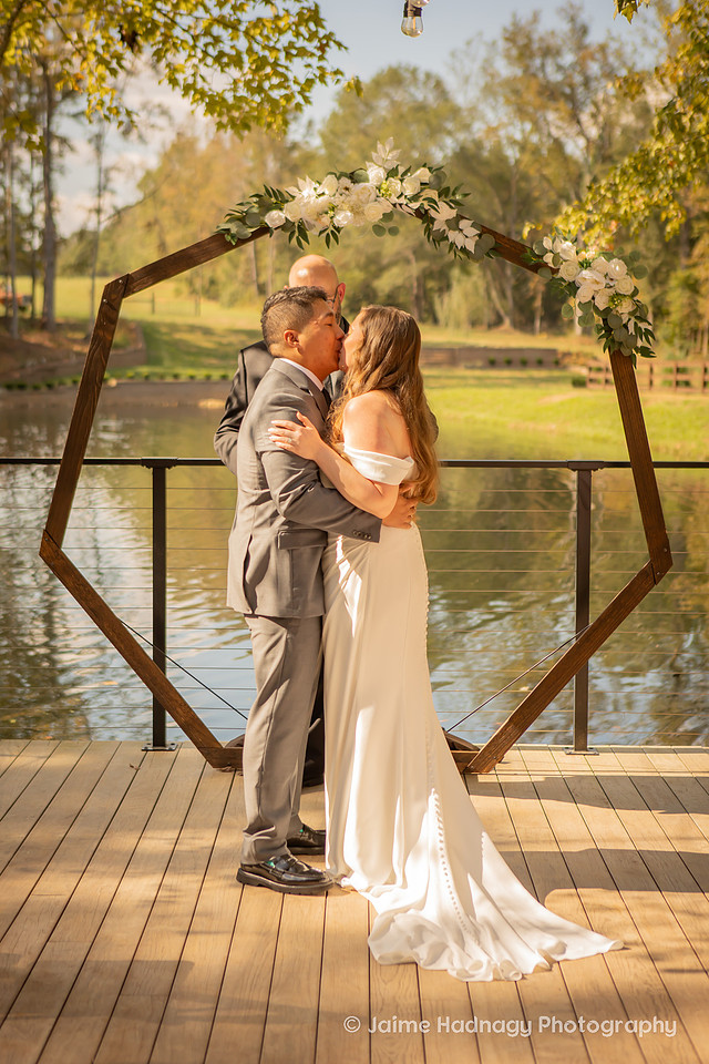 Micro Wedding by a Pond | Asheville Elopement Photographer | Greenville SC | Piney Grove Ranch