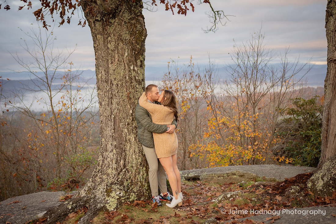 Engagement in the mountains | Asheville Proposal Photographer WNC