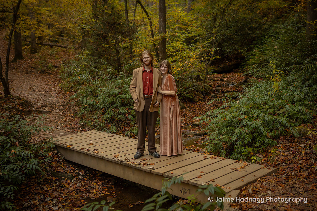 Engagement Photos in the Forest in Western NC | Photography