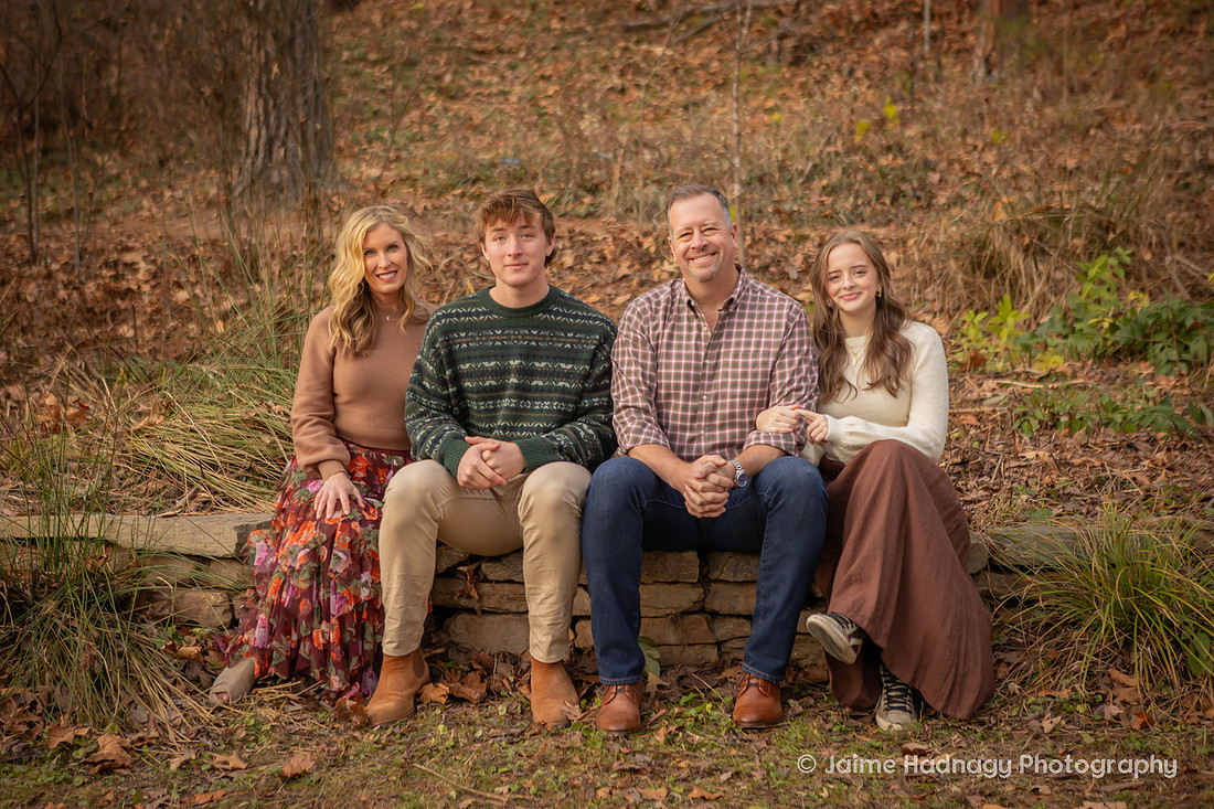 Outdoor Fall Family Photos in Asheville