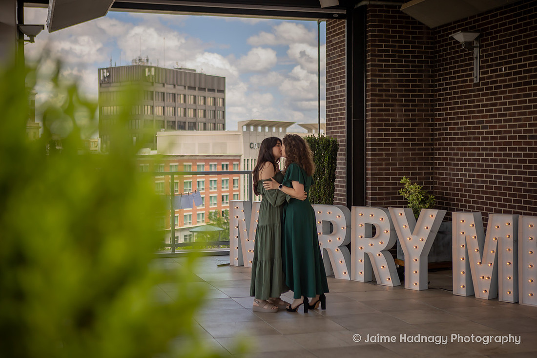Same Sex Couple Engagement Photos in Greenville SC